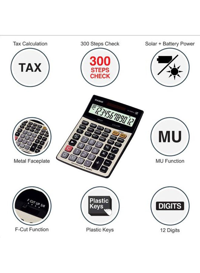 CASIO 12-Digits Basic Calculator Silver/Grey/Black - Image 4