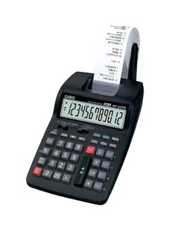 12-Digit Printer Calculator Black/Grey/Red