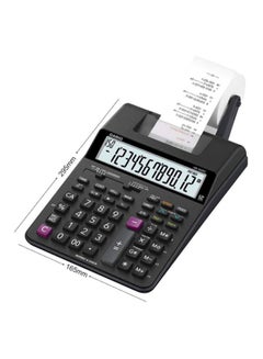 CASIO 12-Digit Printing Calculator Black/White/Pink  - Image 4