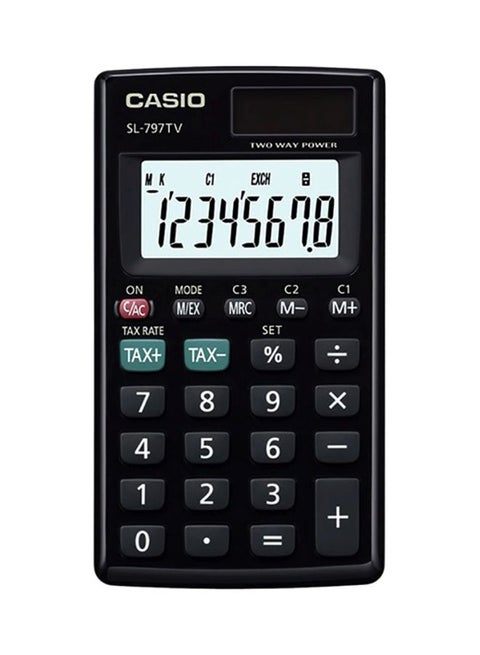 Portable Practical Calculator SL-797TV-BK-W-DH Black