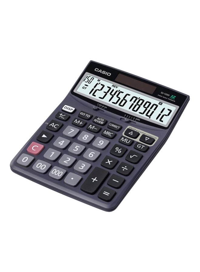 CASIO - Solar Powered Basic Calculator Black - Image 1