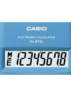 CASIO 8-Digit Practical Calculator HL-815L-BU-S-DP Blue/Grey  - Image 2