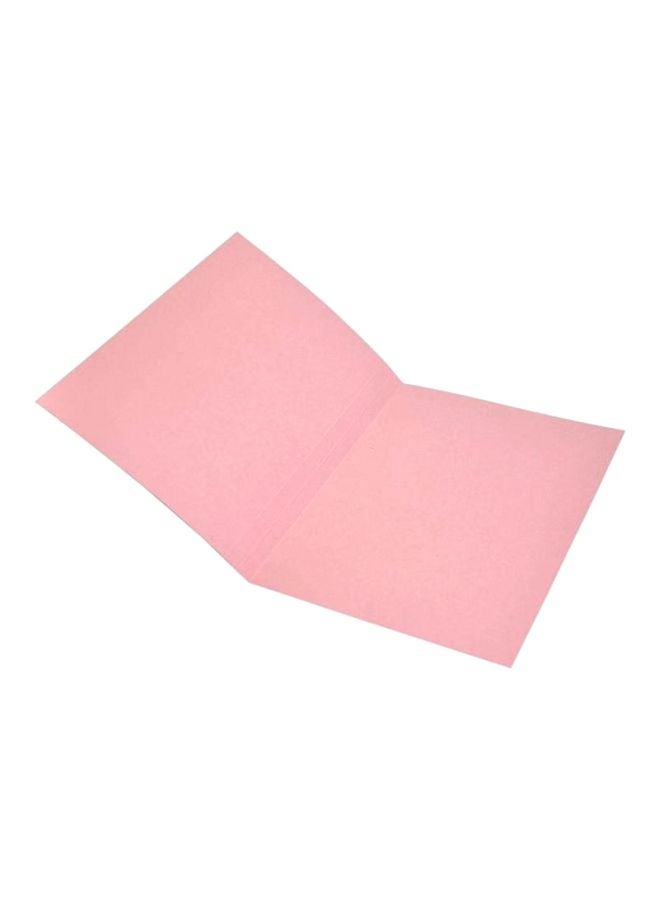 إف اي أس  طقم ملفات بقصة مربعة قياس A4 من 50 قطعة وردي - Image 2