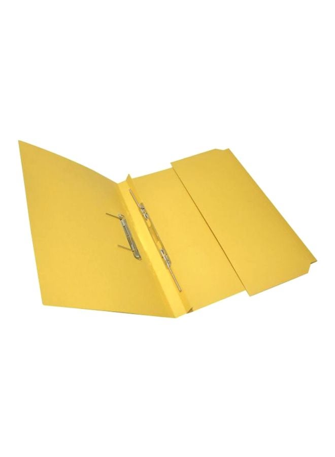 إف اي أس  طقم ملفات لنقل الأوراق مزودة بجيب مكون من 50 قطعة أصفر - Image 2