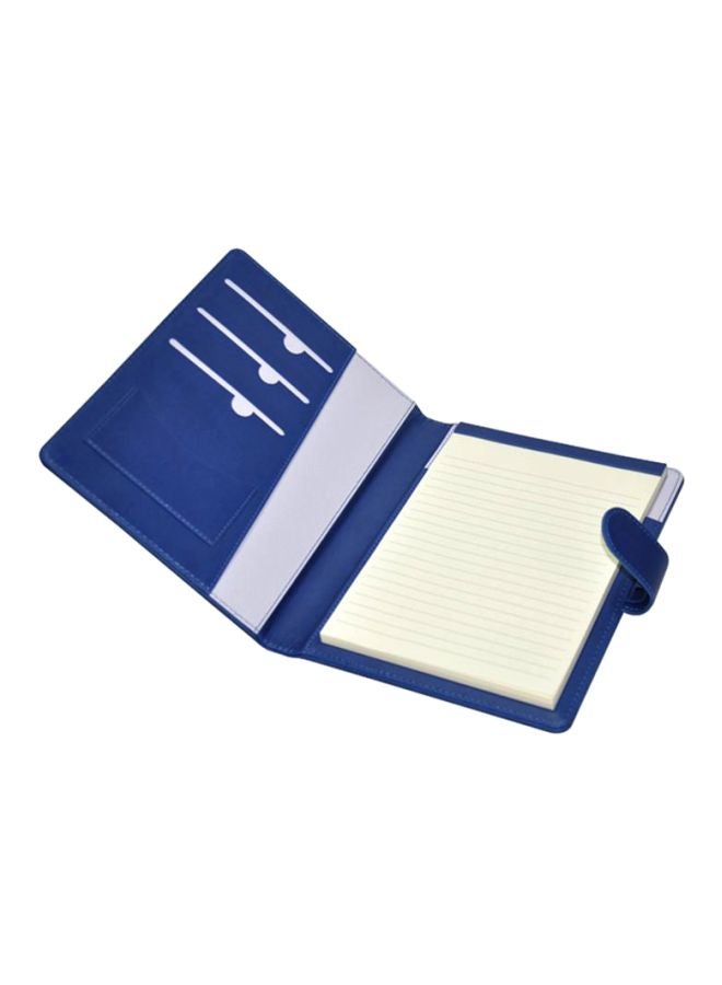 FIS Italian PU Cover Executive Folder And Writing Pad Blue - Image 2