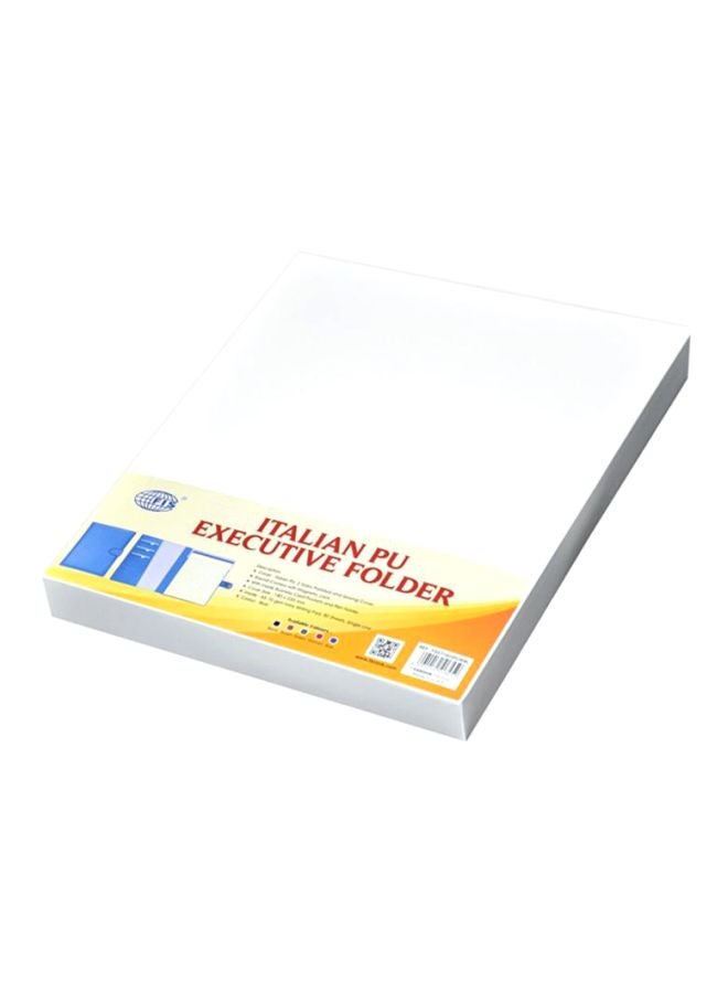 FIS Italian PU Cover Executive Folder And Writing Pad Blue - Image 3