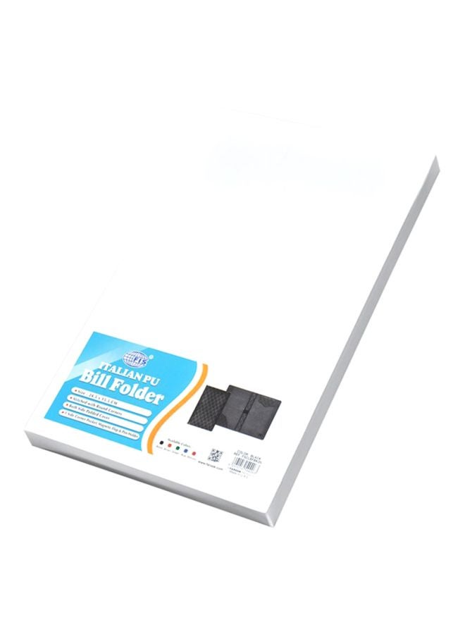 FIS Executive Bill Folder With Magnet Flap Black - Image 3