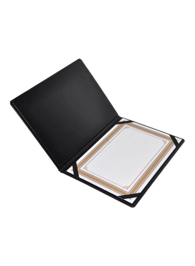 إف اي أس  حافظة شهادات مقاس A4 أسود - Image 2