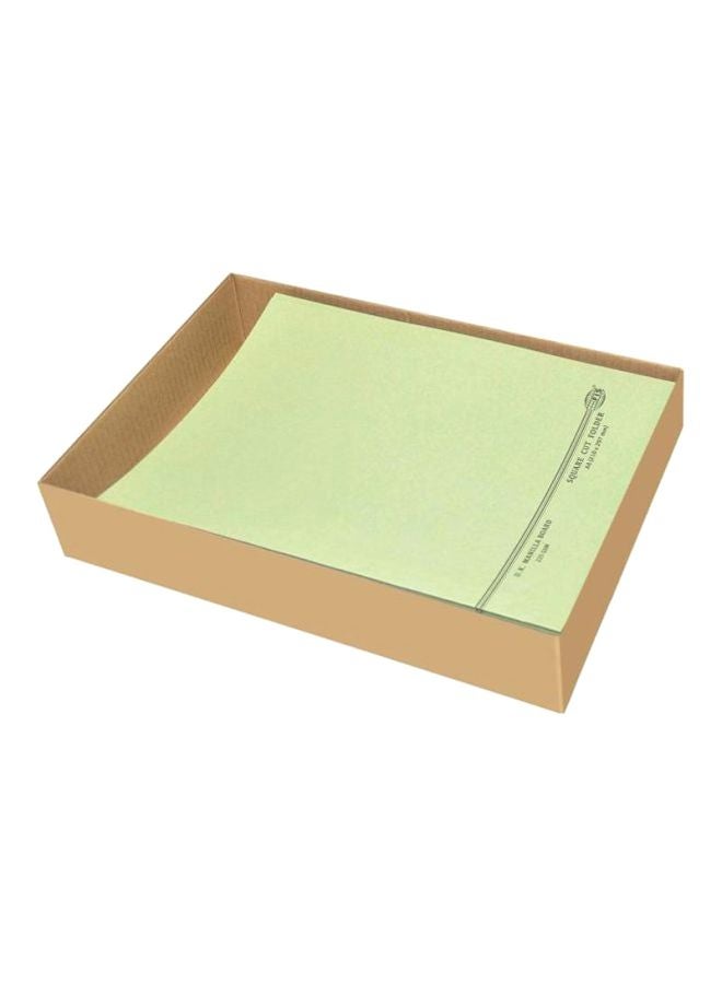 إف اي أس  طقم ملفات بقصة مربعة قياس A4 من 50 قطعة أخضر - Image 3