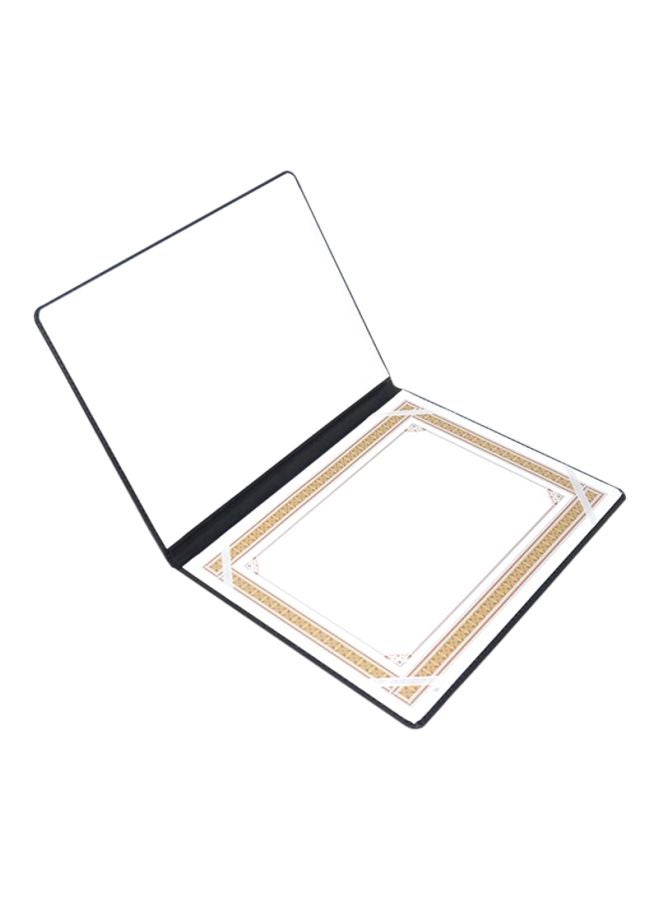 FIS A4 Certificate Folder Black/White - Image 2