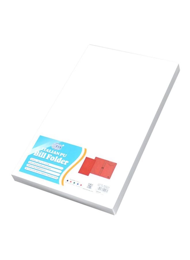 FIS Executive Bill Folder With Magnet Flap Maroon - Image 3