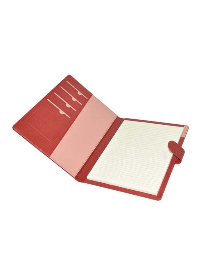 إف اي أس  حافظة ملفات إدارية مزودة بلوحة للكتابة أحمر داكن/ أبيض - Image 2