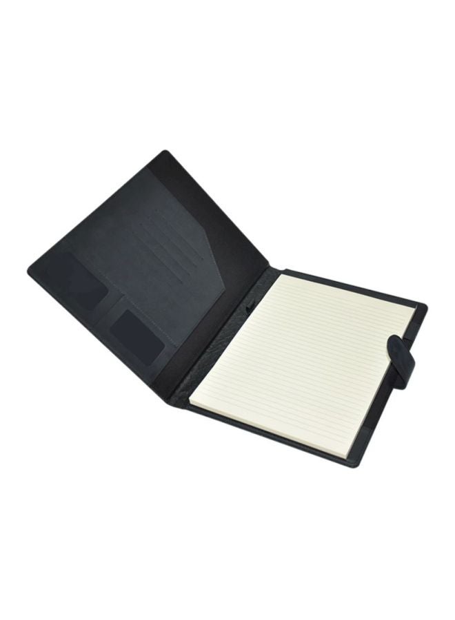 إف اي أس  حافظة ملفات إدارية مزودة بمغناطيس وجيب أسود/ أبيض - Image 2