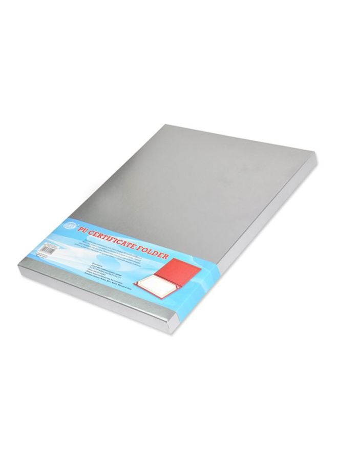 FIS A4 Certificate Folder Grey - Image 2