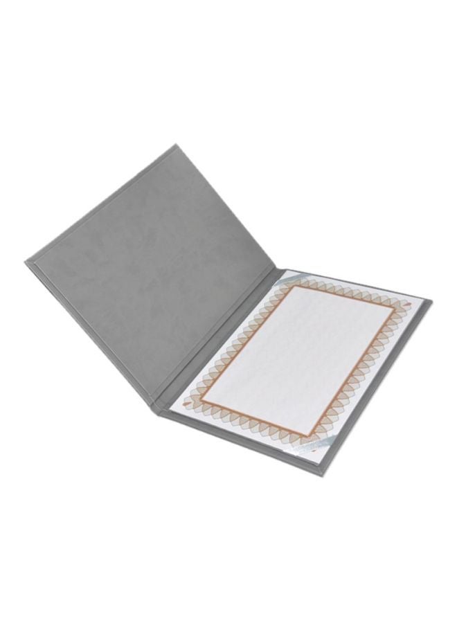 FIS A4 Certificate Folder Grey - Image 3