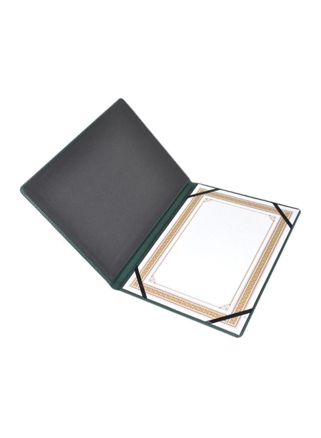 إف اي أس  حافظة شهادات مقاس A4 اخضر فاتح - Image 2