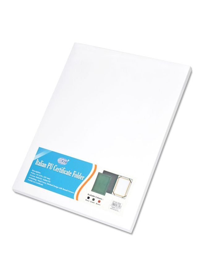 إف اي أس  حافظة شهادات مقاس A4 اخضر فاتح - Image 3