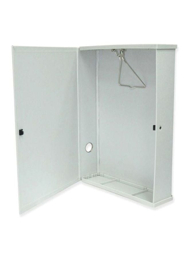 إف اي أس  مجلد ملفات متين ملون من مادة البولي بروبلين رمادي - Image 2