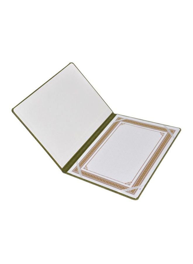 إف اي أس  حافظة شهادات مقاس A4 أخضر - Image 2