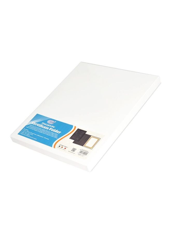FIS 1-Side Padded Cover A4 Certificate Folder Black - Image 3