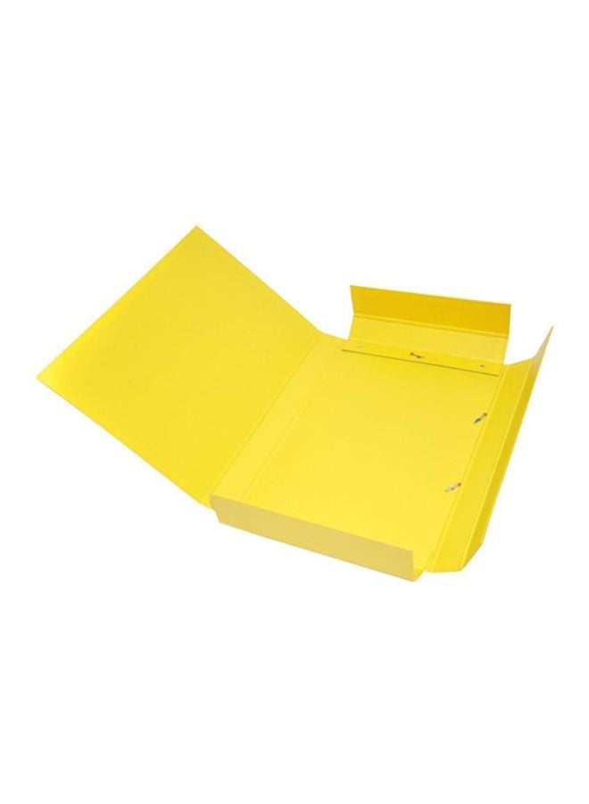 إف اي أس  حامل مستندات مصنوع من البولي بروبيلين مزود بشريط مطاطي أصفر - Image 2