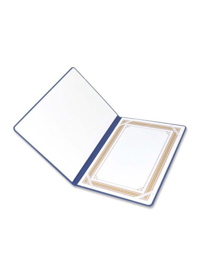 A4 Certificate Folder Blue