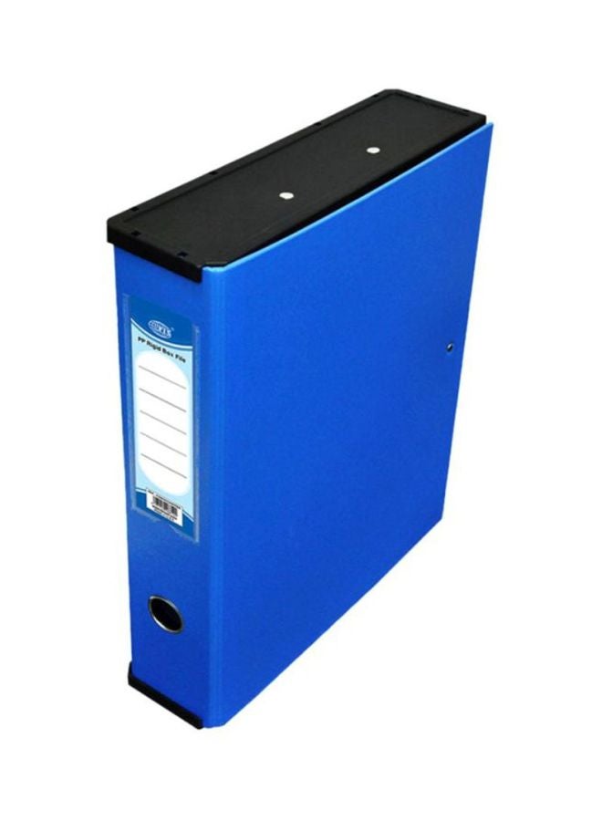 إف اي أس  مجلد للملفات بتصميم صندوق صلب مع جوانب بلاستيكية أسود/أزرق - Image 1