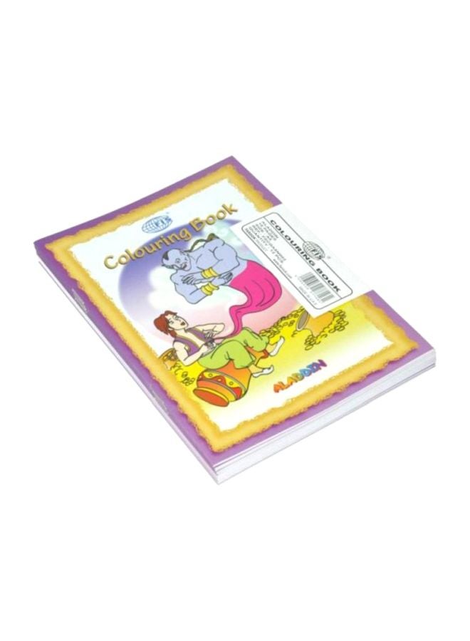 إف اي أس  مجموعة دفاتر تلوين "علاء الدين" مقاس A5، من 12 قطعة متعدد الألوان