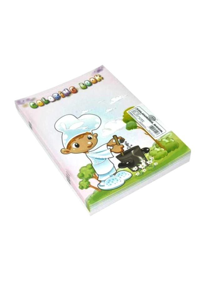 إف اي أس  طقم كتب تلوين مقاس A4 من 24 قطعة متعدد الألوان