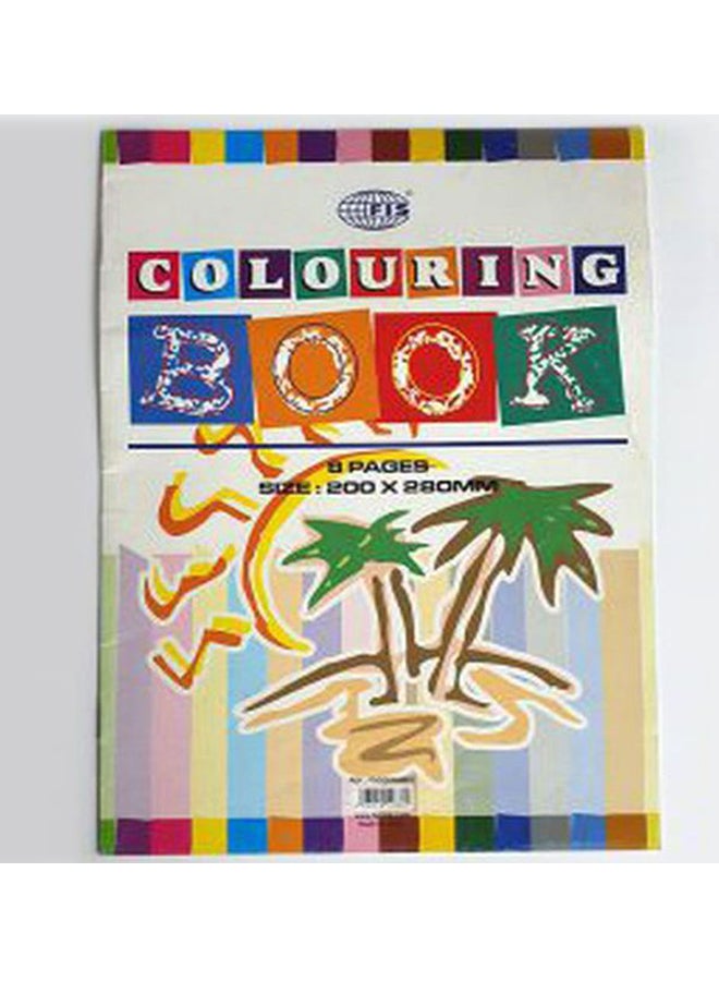 FIS 12-Piece Colouring Book Set White/Yellow/Red - Image 3