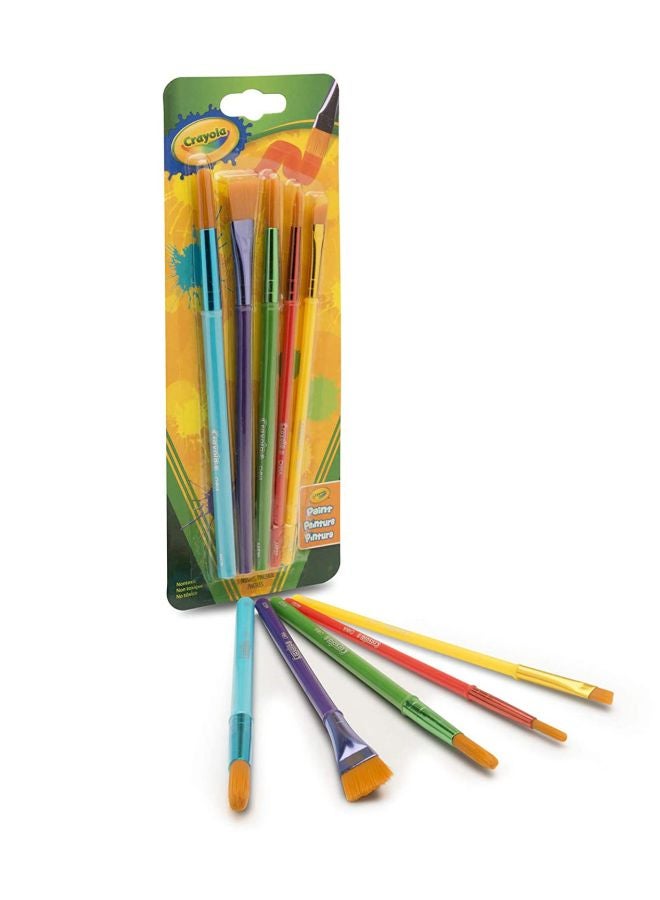 كرايولا طقم فُرش ألوان مكون من 5 قطع متعدد الألوان - Image 2