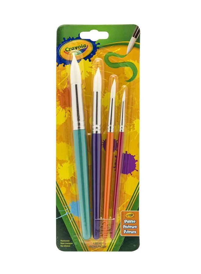 كرايولا طقم فُرش رسم مكون من 4 قطع متعدد الألوان - Image 1