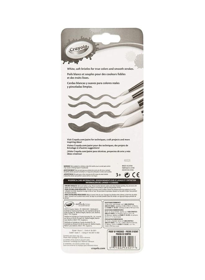 كرايولا طقم فُرش رسم مكون من 4 قطع متعدد الألوان - Image 2