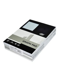 FIS 10-Piece A4 Graph Pad Black/White  - Image 1