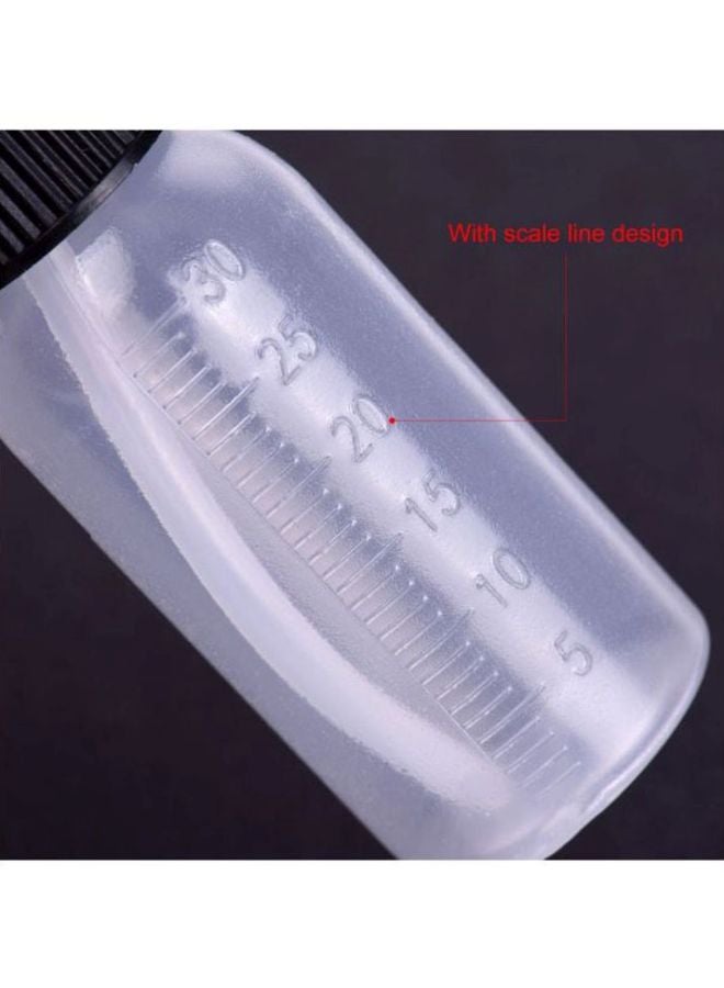 أيبيسي زجاجات بخاخات الطلاء من 10 قطع شفاف/ أسود - Image 3