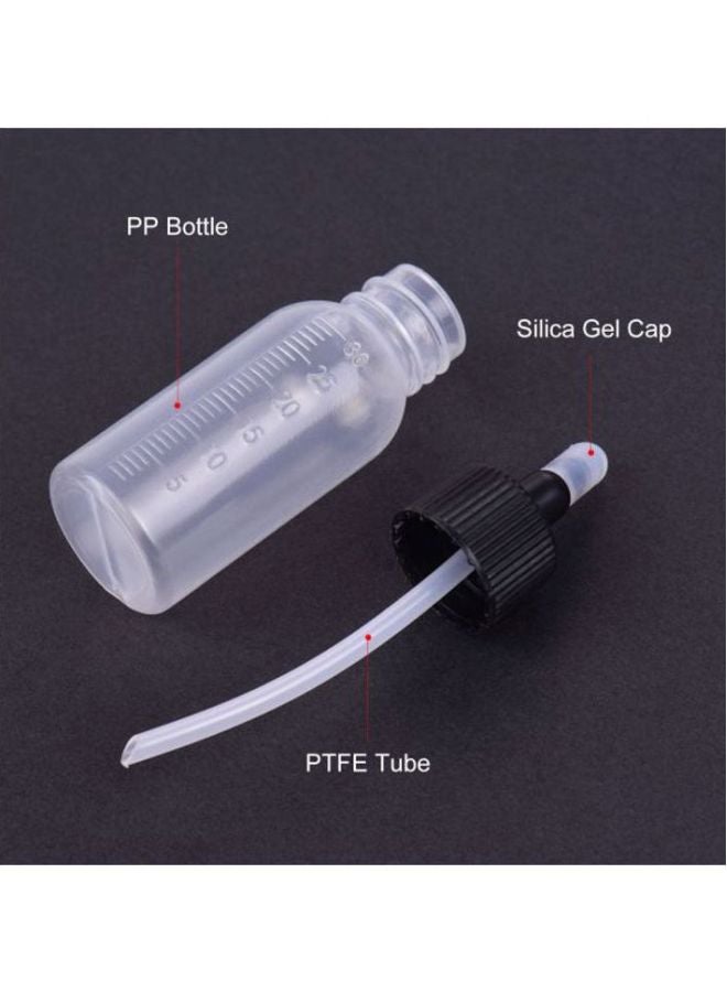 أيبيسي زجاجات بخاخات الطلاء من 10 قطع شفاف/ أسود - Image 4