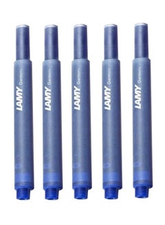 Pack Of 5 Fountain Pen Ink Cartridge Blue