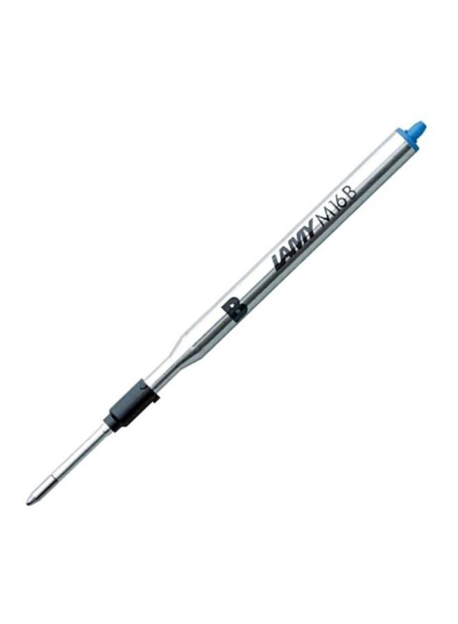 لامي عبوة إعادة تعبئة M16 لقلم الحبر بطرف عريض أسود/ فضي