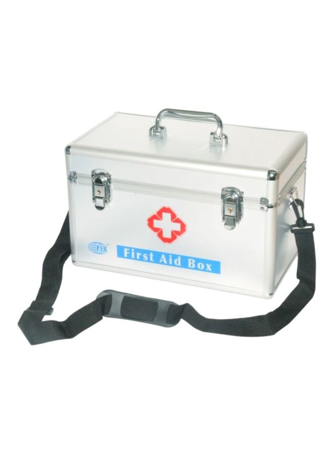 FIS Aluminium First Aid Box Silver/Black - Image 1
