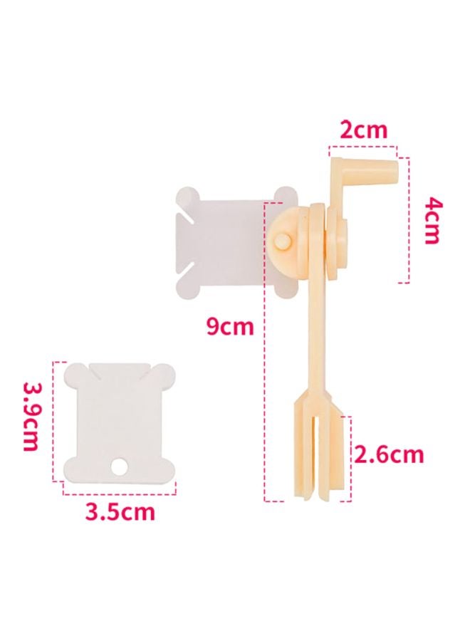 بيوينتي ماكينة لف خيط الغرز بشكل متقاطع + 100 لوحة لف أبيض - Image 2