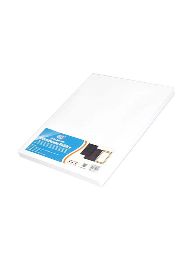 FIS 1-Side Padded Cover A4 Certificate Folder Black - Image 3