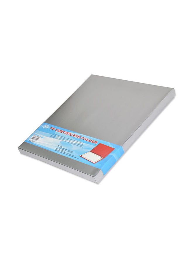 FIS A4 Certificate Folder Maroon - Image 3