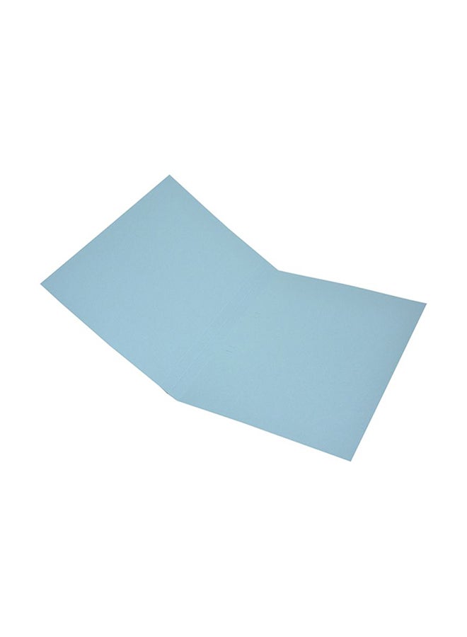 50-Piece A4 Square Cut Folders Set Blue