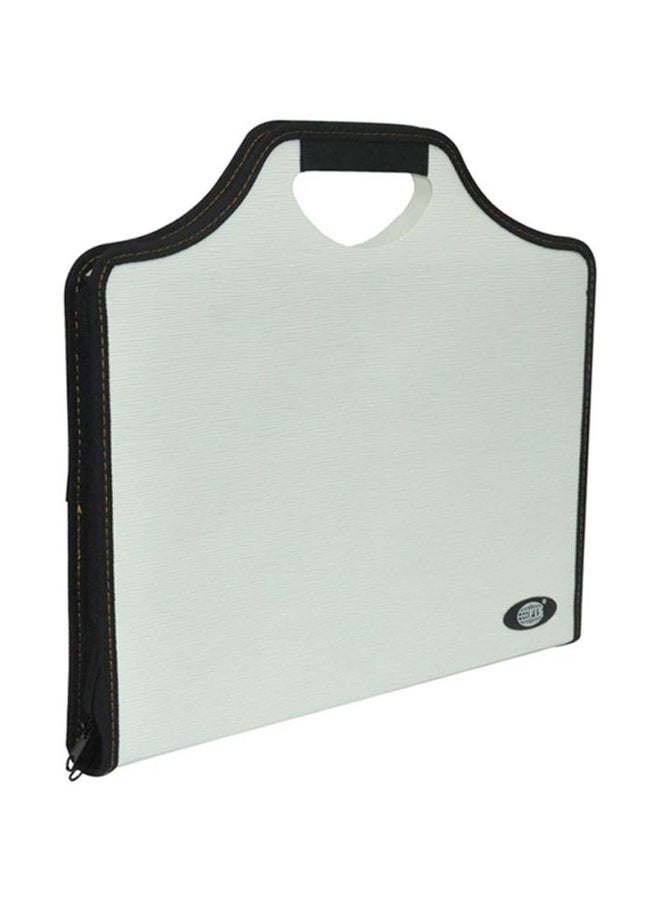 إف اي أس  حقيبة مستندات مزودة بمقبض رمادي/أسود - Image 1