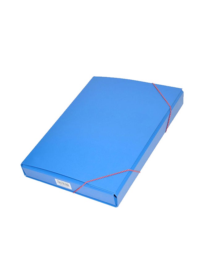 إف اي أس  حامل مستندات مصنوع من البولي بروبيلين مزود بشريط مطاطي أزرق - Image 1