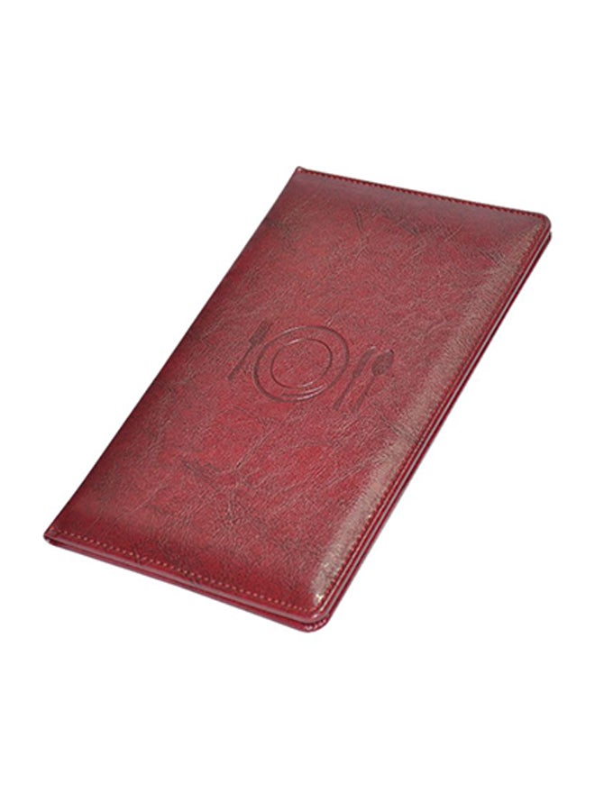 إف اي أس  حافظة إدارية للفواتير كستنائي - Image 1