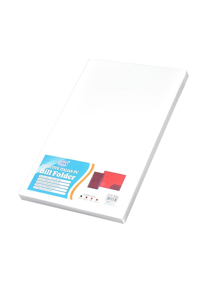 إف اي أس  حافظة إدارية للفواتير كستنائي - Image 3