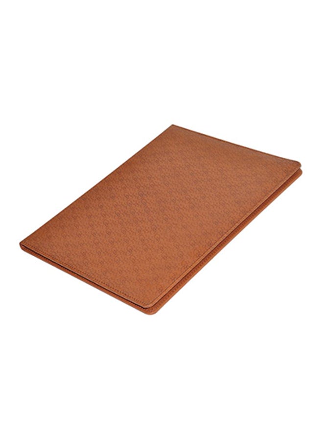 FIS 1-Side Padded Cover A4 Certificate Folder Brown - Image 1