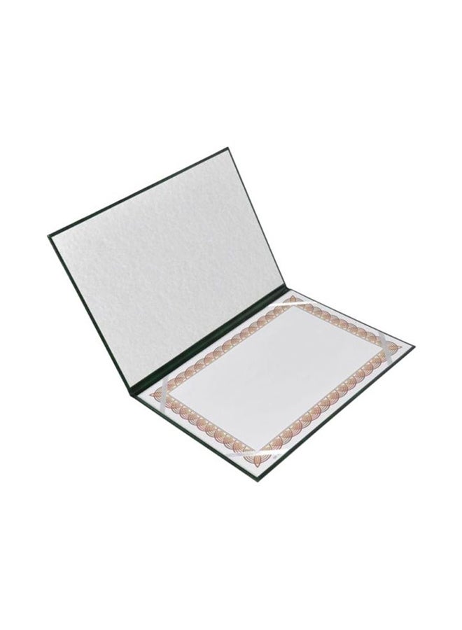 FIS A4 Certificate Folder Green/Black - Image 2