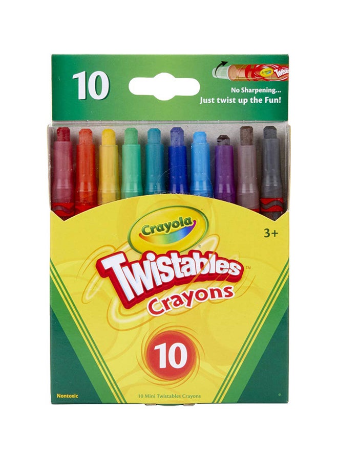 كرايولا أقلام ملونة  قابلة للف مكونة من 10 قطع متعدد الألوان - Image 1